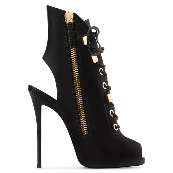 giuseppe zanotti • NEW • cut-out peep toe booties - Picture 3 of 10